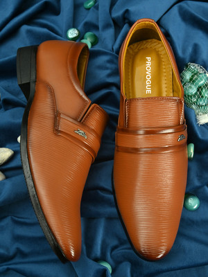 PROVOGUE Slip On For Men(Tan , 10)