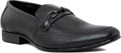 Khadim's KHADIM Lazard Black Leather Loafers Casual Shoe for Men (3361776) Casuals For Men(Black)