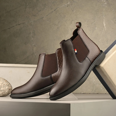 Knoos Chelsea Boots For Men(Brown , 8)
