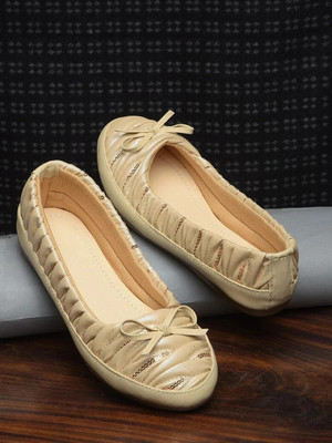 worldfit Comfortable Flat Ballet Slip-On Bellies for Daily & Party Wear Bellies For Women(Beige , 8)