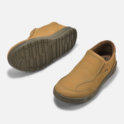 WOODLAND Slip On Sneakers For Men(Camel , 11)