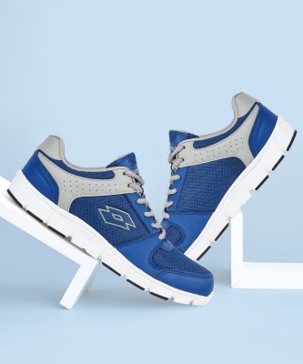 LOTTO Sancia Grey / Blue Running Shoes For Women 3 Running Shoes For Women(Grey)