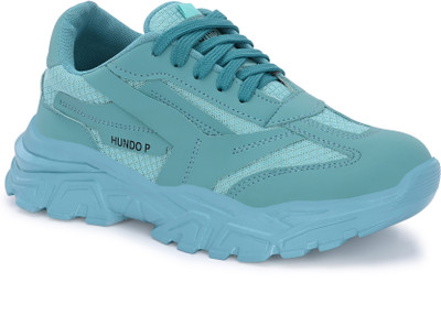 HUNDO P Chunky Sneakers For Women(Blue , 4)