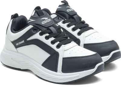 asian Misty-12 Women’s Stylish Sneakers | Lightweight Shoes for Walking & Running Sneakers For Women(White, Black , 8)