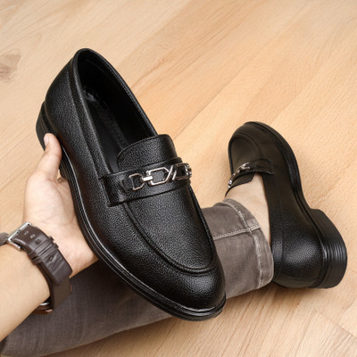 ROCKFIELD Loafers For Men(Black , 9)