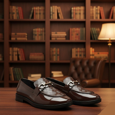 AJNIHA Stylish/Attractive/Comfortable Loafers For Men(Brown , 7)