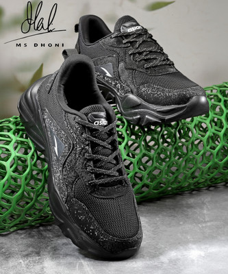 asian Casual Sneaker Shoes For Women | Stylish and Comfortable | Lace-Up Style Running Shoes For Women(Black , 6)