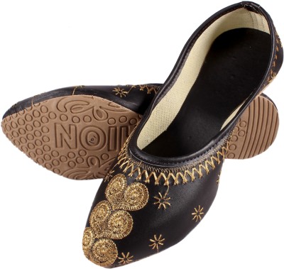 Miss beauty Ethnic Mule For Women(Black , 5)