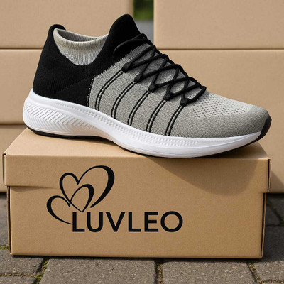 LUVLEO Sneakers For Men(Grey , 9)