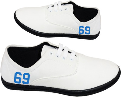 KANEGGYE Stylish Casual Shoes for Men and kids Casuals For Men(White, Blue , 10)