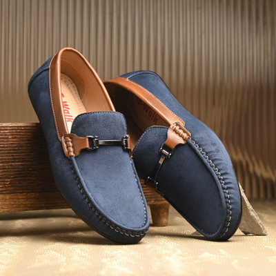 GWALK Loafers For Men(Blue , 6)