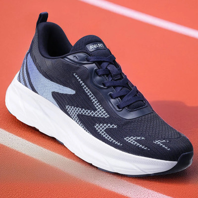 AVANT Thrust Outdoor Sports Shoes with Enhanced Grip Outsole & Laces Running Shoes For Men(Navy , 8)