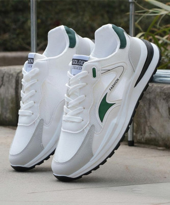 Xtoon Men's Sports Shoes Men Running Basketball Shoes New Brand Kids Sneakers Outdoor Sneakers For Men(White , 7)