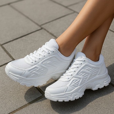 Deals4you Sneakers For Women(White , 7)