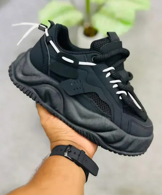 CCICACO Sneaker Shoes For Men | Stylish and Comfortable Sneakers Sneakers For Men(Black , 7)