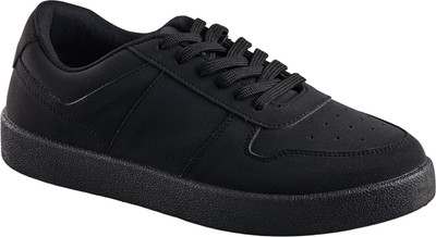 Neemans Neeman's Mono Court Sneakers for Men Walking Shoes For Men(Black , 7)
