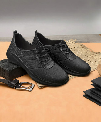 AJANTA Waterproof Sneakers For Men(Black , 10)