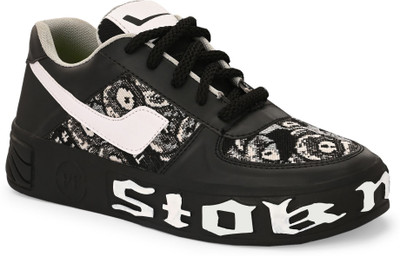 GANARRUK Sneakers For Men(Black , 8)