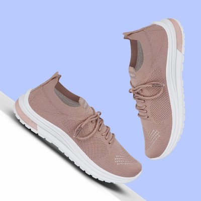 M7 By Metronaut Comfi-Line Soft Casual Sneakers For Women(Pink , 8)