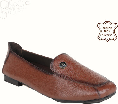 Zoom Shoes Handcrafted Genuine Leather W-3741 Bellies For Women(Brown , 3)