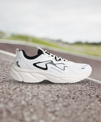 Xtep Comfort Run Running Shoes For Men(White, Black , 10)