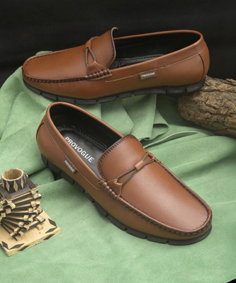 PROVOGUE Loafers For Men(Tan , 9)