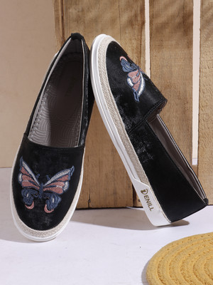 Denill Bellies For Women(Black , 4)
