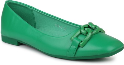 Inc.5 Inc.5 Ballerina Shoe For Women Bellies For Women(Green)