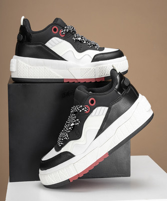 RED TAPE Casual Sneaker Shoes for Men | Elegantly Rounded Front, Soothing Insole Sneakers For Men(Black, Red , 6)