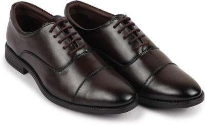 FAUSTO Formal Office Work Lace-Up Shoes Derby For Men(Brown , 11)