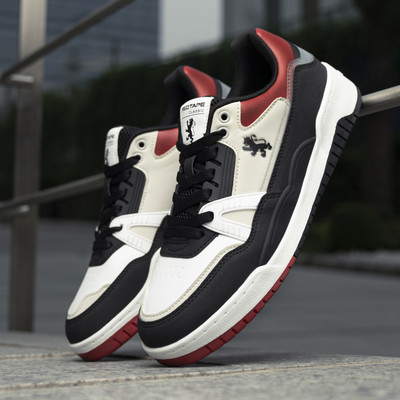 RED TAPE Sneakers for Men | Lifestyle Casual Shoes for Men | Stylish & Trendy Shoes Sneakers For Men(Black, Red , 8)