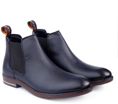 YUVRATO BAXI Men's casual chelsea boots Boots For Men(Blue)