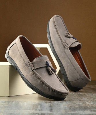 KILLER KL50006 Lightweight Comfort Extra Soft Summer Trendy Premium Stylish Loafers For Men(Grey , 9)