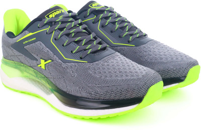 Sparx SM 884 Running Shoes For Men(Grey, Green , 9)