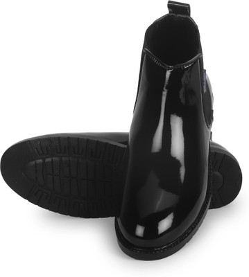 TheShoeGalleryy Boots For Men(Black , 6)