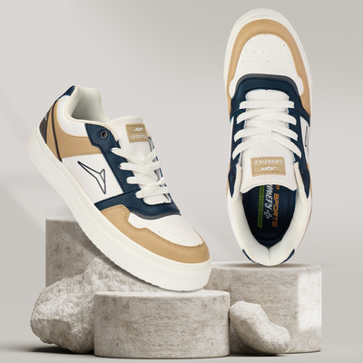 JQR STYLE-004 Sneakers For Men(White, Beige, Blue , 7)