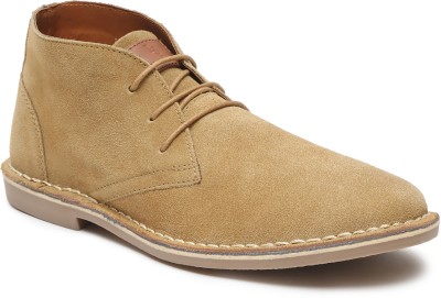 LOUIS STITCH Italian Leather Beige Desert Boots for Men | Mens Chukka Ankle Boots - UK 12 Corporate Casuals For Men(Beige , 12)