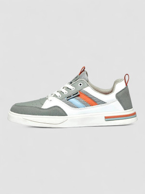 RED CHIEF LuxeCore Stylish Lace-Up Casual Shoes Sneakers For Men(Grey, White , 9)