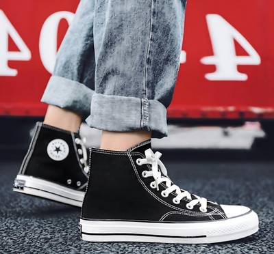 High top canvas shoes hotsell