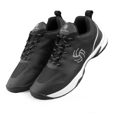 bacca bucci SMASHTREK All Court Badminton Shoes with Memory Padded Insocks & Arch Support Running Shoes For Men(Black)