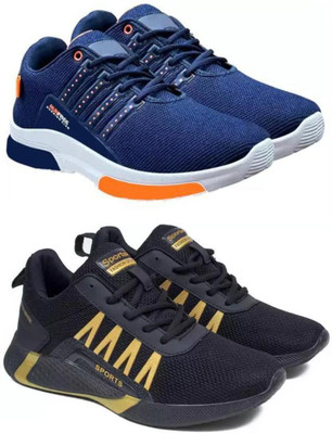 ELASA TY-RUNFREE BLUE_HERO BLACK Outdoors For Men(Blue , 6)