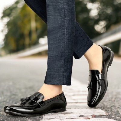 Rimezs BKSH208 Loafers For Men(Black , 9)