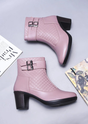 SELFIEE Boots For Women(Pink , 5)