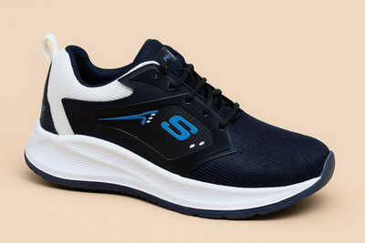 Air Magic Premium Sports ,Trending, Stylish Running Shoes Sneakers For Men(Navy , 9)