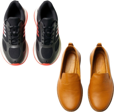 Plama Stylish Casual Shoes for Men – Perfect for Daily Wear Casuals For Men(Grey, Tan , 10)