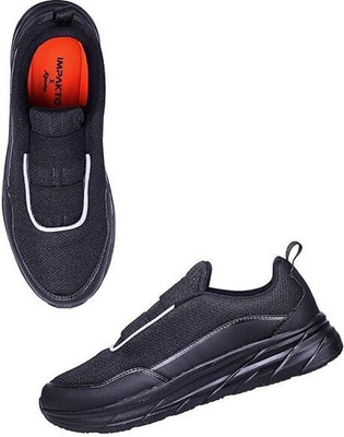 Impakto Walking Shoes For Men(Black , 10)