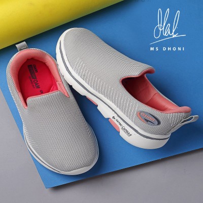 asian Sports Walking Shoes for Women | Memory Foam Insole Slip On Sneakers For Women(Grey)