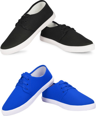 Free Kicks Combo Of 2 Shoes FK-201 & FK-201 Sneakers For Men(Blue , 9)