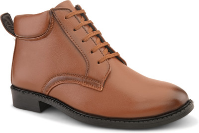 PROVOGUE Provogue mens chelsea boots partywear Lace Up For Men(Tan , 7)