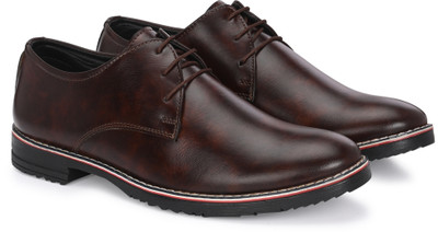 VON HUETTE Office Wear Lace Up For Men | Daily Use Lace Up For Men Derby For Men(Brown , 9)